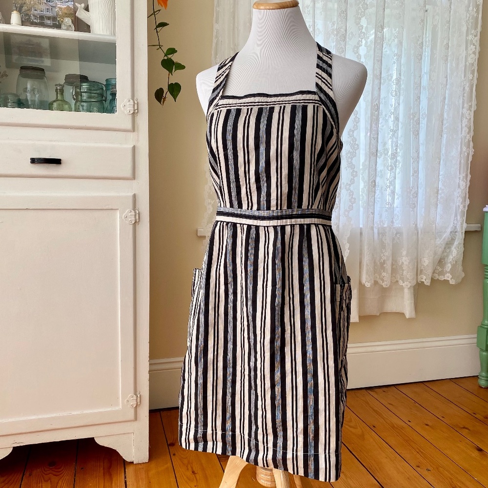 Madewell Apron Mini Dress in Evelyn Stripe sz 4